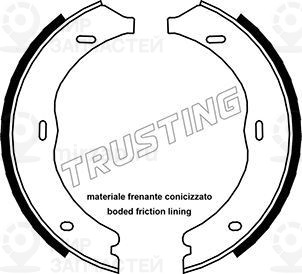 Комплект тормозных колодок, стояночная тормозная система TRUSTING 052135