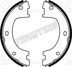 Комплект тормозных колодок, стояночная тормозная система TRUSTING 052136