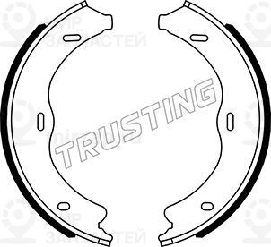 Комплект тормозных колодок, стояночная тормозная система TRUSTING 052138