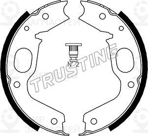Комплект тормозных колодок, стояночная тормозная система TRUSTING 064176