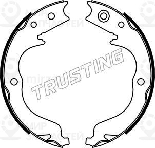 Комплект тормозных колодок, стояночная тормозная система TRUSTING 064180