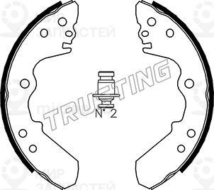 Комплект тормозных колодок TRUSTING 073168