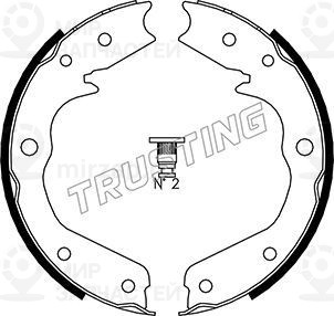 Комплект тормозных колодок, стояночная тормозная система TRUSTING 073173