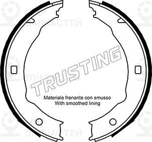 Комплект тормозных колодок, стояночная тормозная система TRUSTING 079193