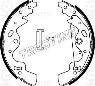 Комплект тормозных колодок TRUSTING 092308