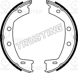 Комплект тормозных колодок, стояночная тормозная система TRUSTING 092312
