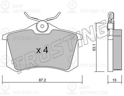 Запчасть TRUSTING 1020