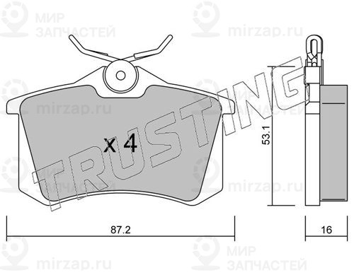Запчасть TRUSTING 1022