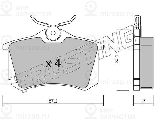 Запчасть TRUSTING 1025