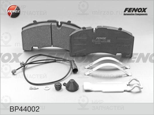 Комплект тормозных колодок, дисковый тормоз FENOX BP44002