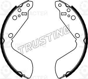 Комплект тормозных колодок TRUSTING 111240