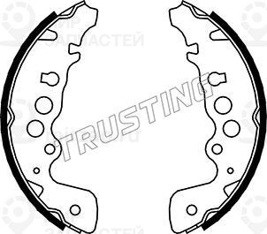 Комплект тормозных колодок TRUSTING 111243
