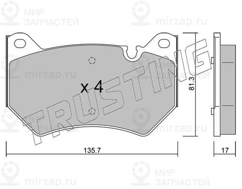 Запчасть TRUSTING 11700