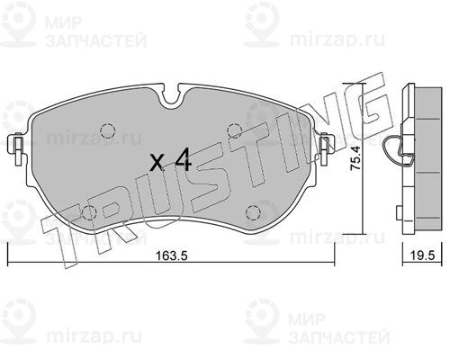 Запчасть TRUSTING 11720