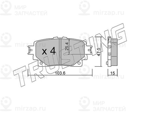 Запчасть TRUSTING 12290