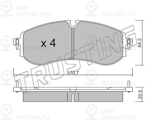 Запчасть TRUSTING 12630