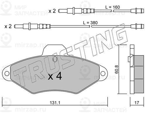 Запчасть TRUSTING 1460