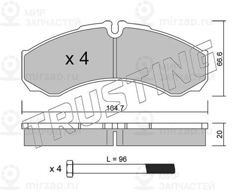 Запчасть TRUSTING 2210