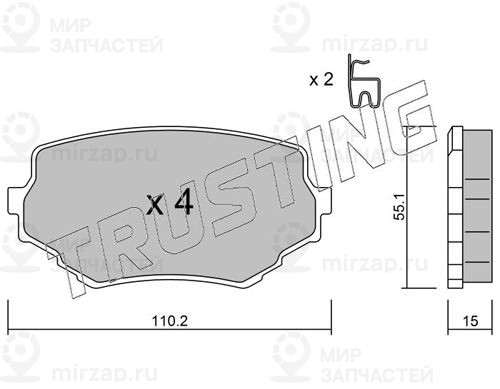 Запчасть TRUSTING 2580