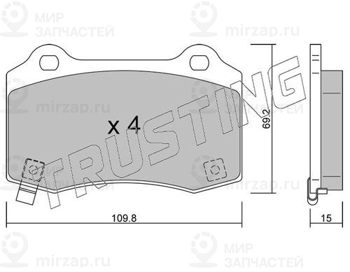 Запчасть TRUSTING 2606
