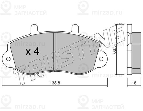 Запчасть TRUSTING 2730
