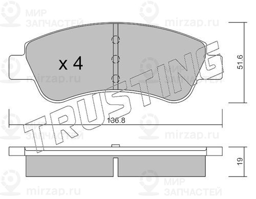 Запчасть TRUSTING 3360