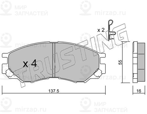 Запчасть TRUSTING 4160