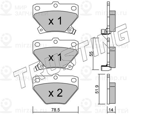 Запчасть TRUSTING 4390