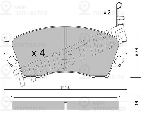Запчасть TRUSTING 4890