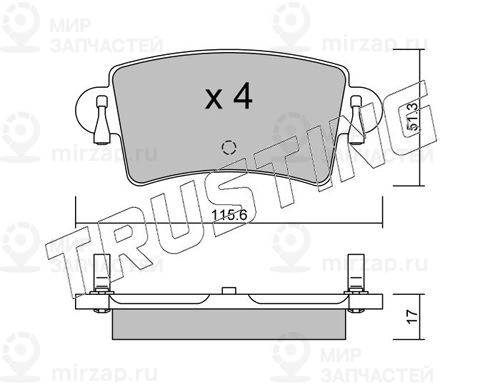 Запчасть TRUSTING 5620