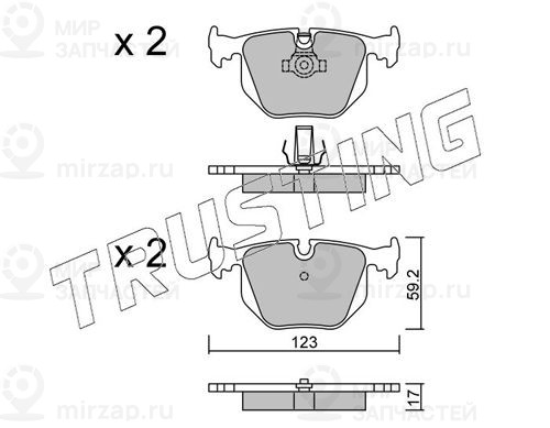 Запчасть TRUSTING 5760
