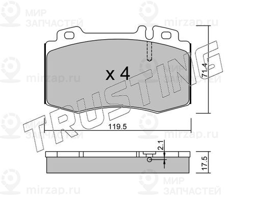 Запчасть TRUSTING 5790