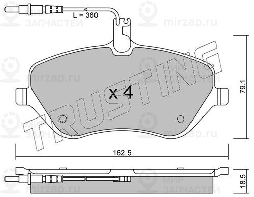 Запчасть TRUSTING 6170