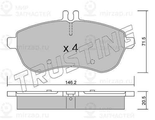 Запчасть TRUSTING 6810
