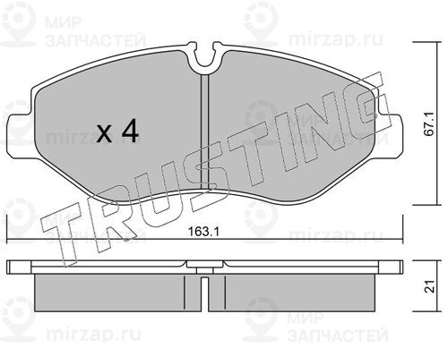 Запчасть TRUSTING 6870
