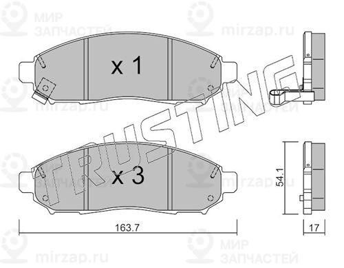 Запчасть TRUSTING 7590