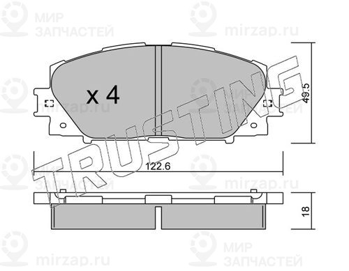 Запчасть TRUSTING 7610