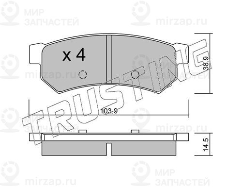 Запчасть TRUSTING 8630