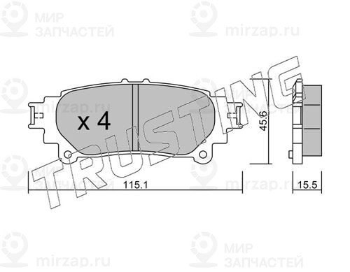 Запчасть TRUSTING 9550