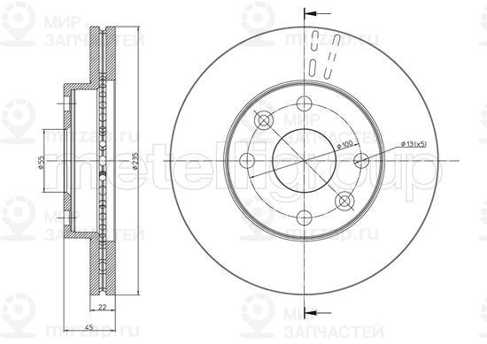 Запчасть TRUSTING DF1029