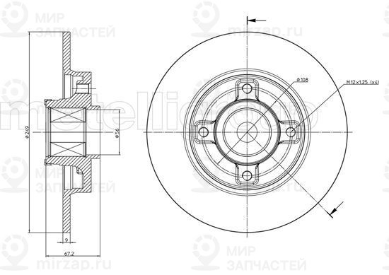 Запчасть TRUSTING DF1079A