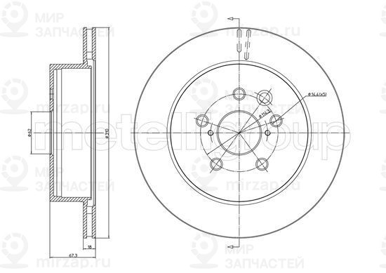 Запчасть TRUSTING DF1124