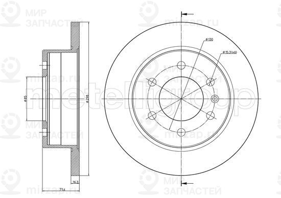Запчасть TRUSTING DF1131
