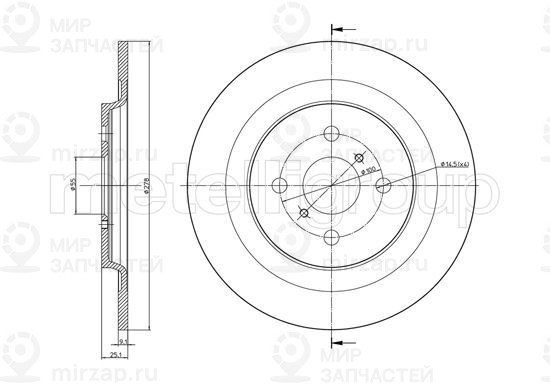 Запчасть TRUSTING DF1174
