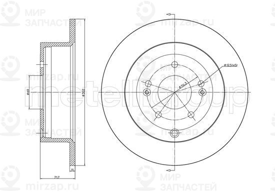 Запчасть TRUSTING DF1190