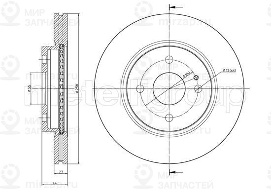 Запчасть TRUSTING DF1254