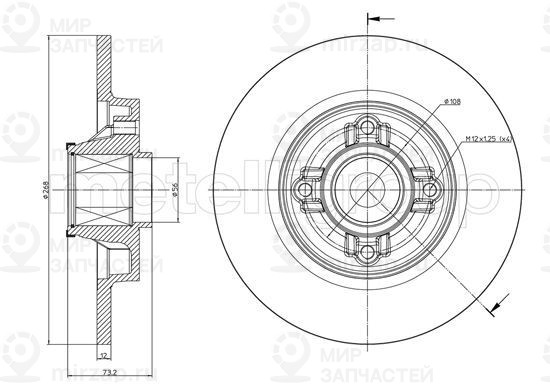 Запчасть TRUSTING DF1270A