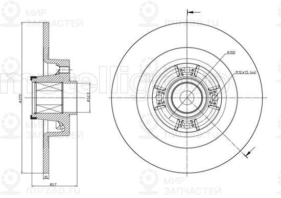 Запчасть TRUSTING DF1271A
