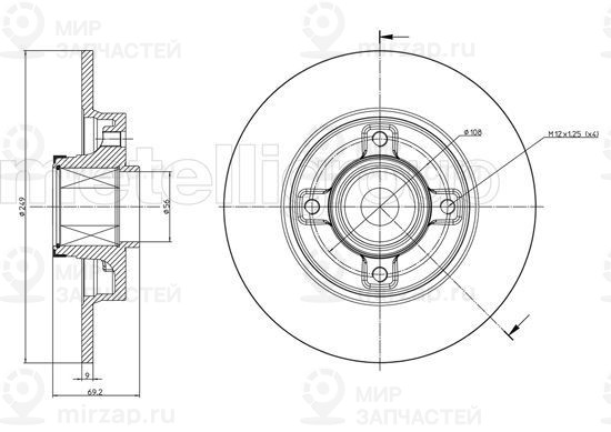 Запчасть TRUSTING DF1272A