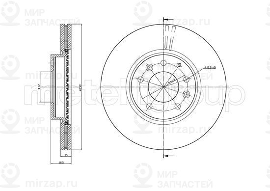 Запчасть TRUSTING DF1283